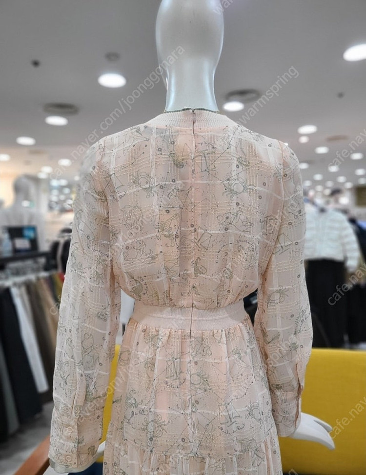 (새상품) 듀엘 쉬폰 원피스 55 오즈세컨 sjsj 시스템 레니본 샤틴 잇미샤 지컷 보브 시슬리 이미지