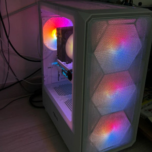 고성능 게이밍 조립PC 컴퓨터 본체 및 모니터 포함 이미지