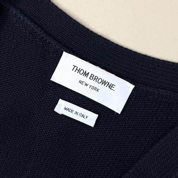 [3]톰브라운 RWB 스트라이프 인타르시아 가디건--2