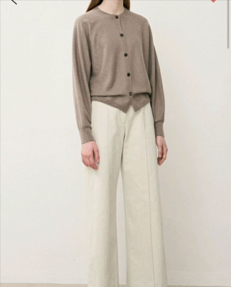 한섬 더캐시미어 블랙 가디건--4