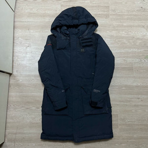 코오롱 스포츠 윈드스토퍼 여성 구스다운 롱패딩 점퍼 [블랙] M/95 이미지