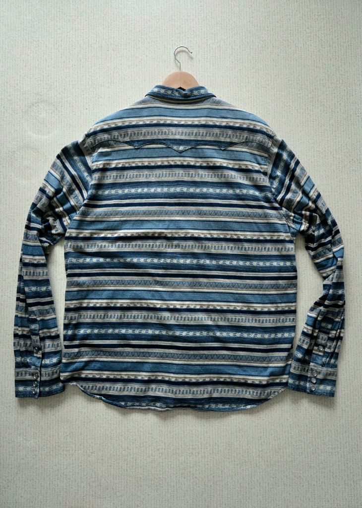 더블알엘 자카드 웨스턴 셔츠--3