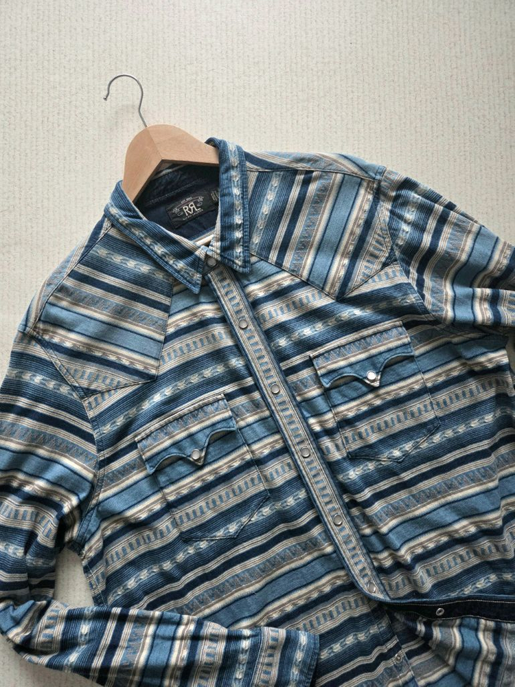 더블알엘 자카드 웨스턴 셔츠--6