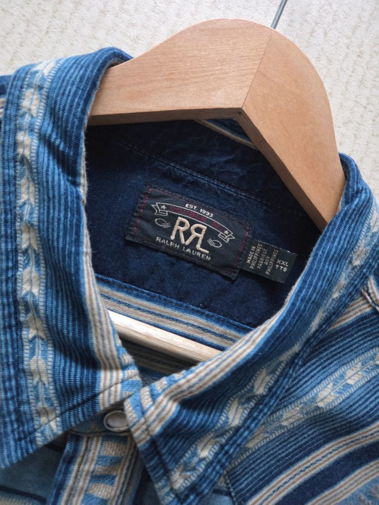 더블알엘 자카드 웨스턴 셔츠--7