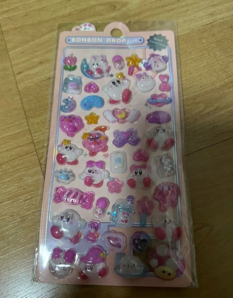 별의커비 봉봉드롭 스티커--4