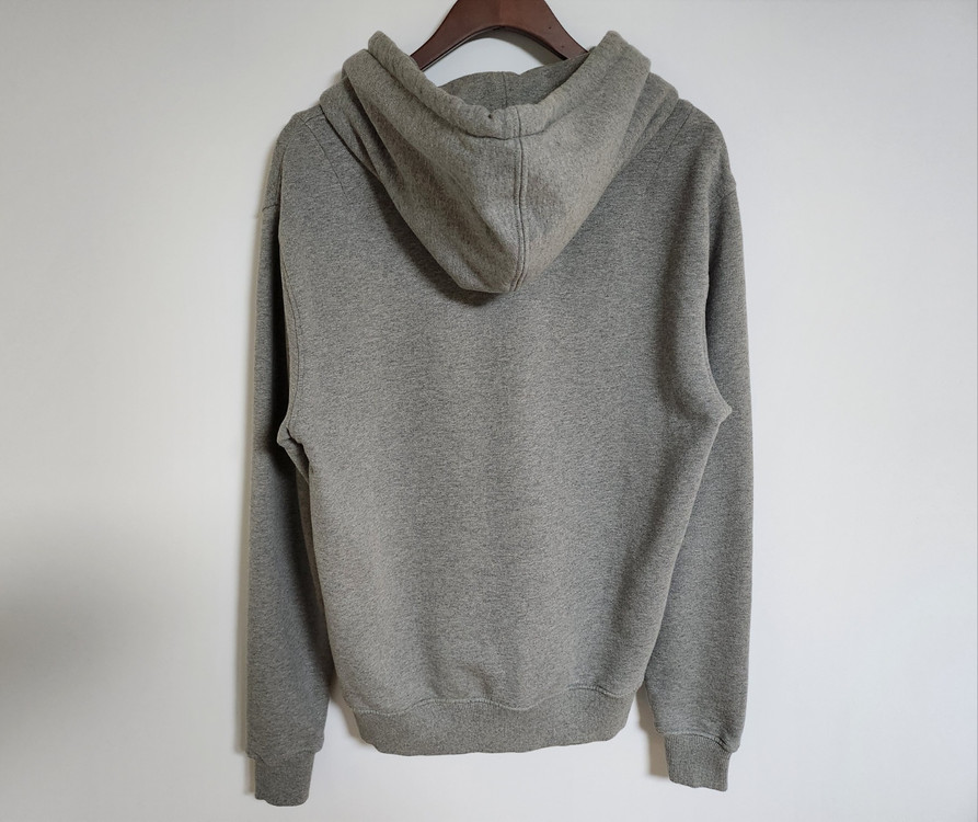 M 아미 그레이 스몰 하트자수 후드티 E21HJ008 730 이미지