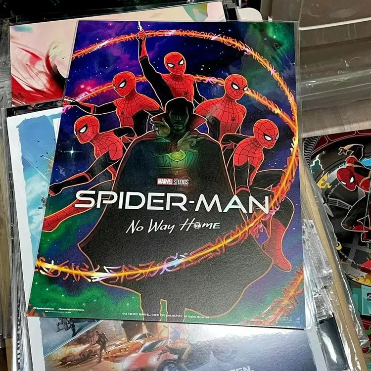 스파이더맨 노웨이홈 포스터 4DX돌비아이맥스스크린엑스씨네큐필름마크아트카드 이미지