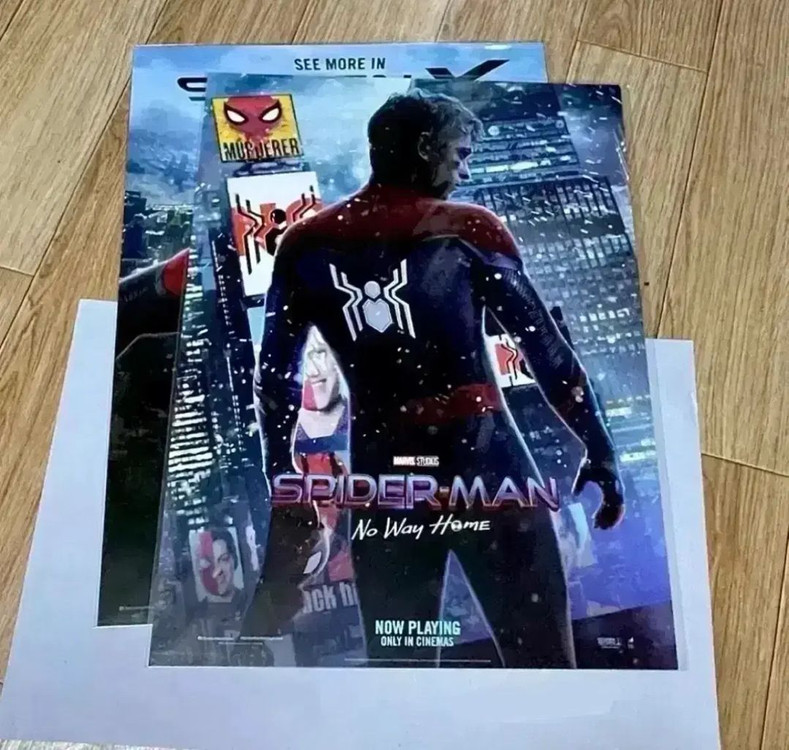 스파이더맨 노웨이홈 포스터 4DX돌비아이맥스스크린엑스씨네큐필름마크아트카드 이미지