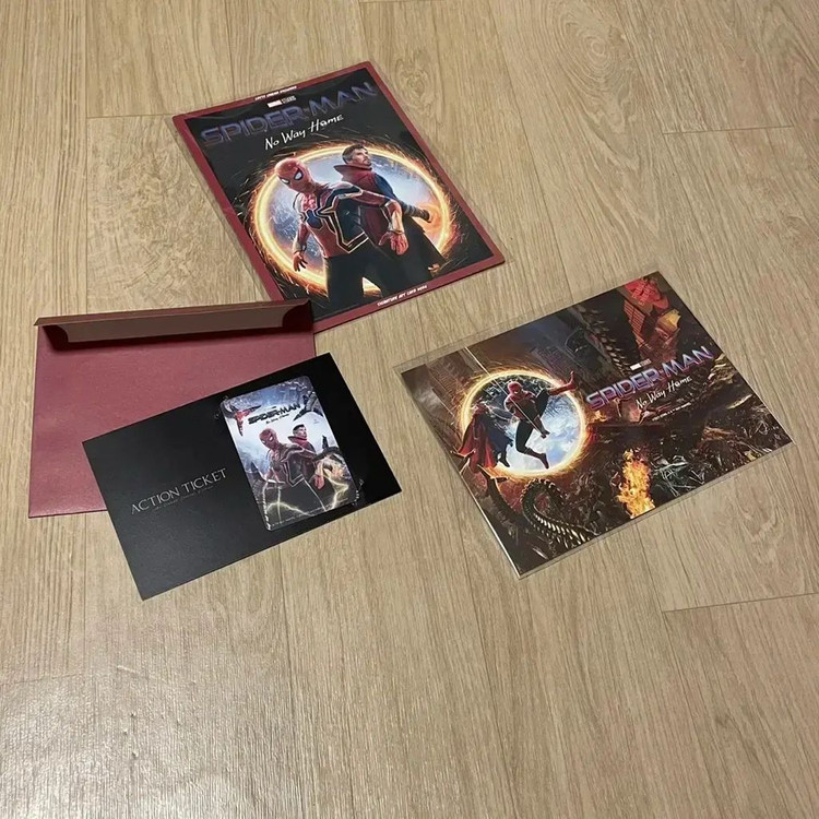 스파이더맨 노웨이홈 포스터 4DX돌비아이맥스스크린엑스씨네큐필름마크아트카드 이미지