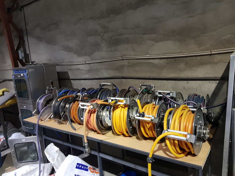 호스릴...주방청소용호스릴..고압호스릴... 이미지