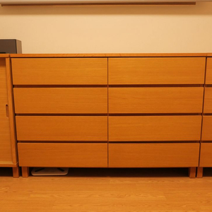 무인양품 떡갈나무 8단 서랍