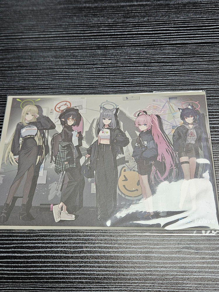 미개봉) 블루 아카이브 현대백화점 패브릭 포스터, 엽서 이미지