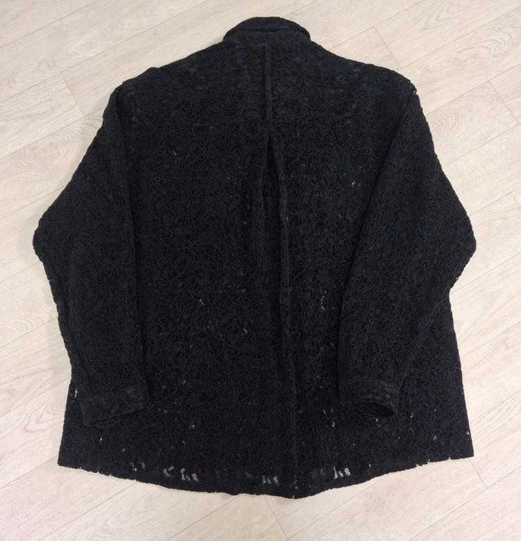 [M]유스 루즈드 셔츠 블랙 플라워 youth--3