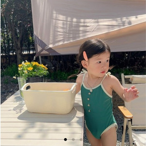 아동 여아 수영복 100 110