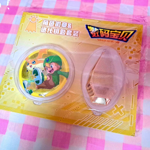 [미개봉] 디지몬 리키 뱃지 + 메탈 문장