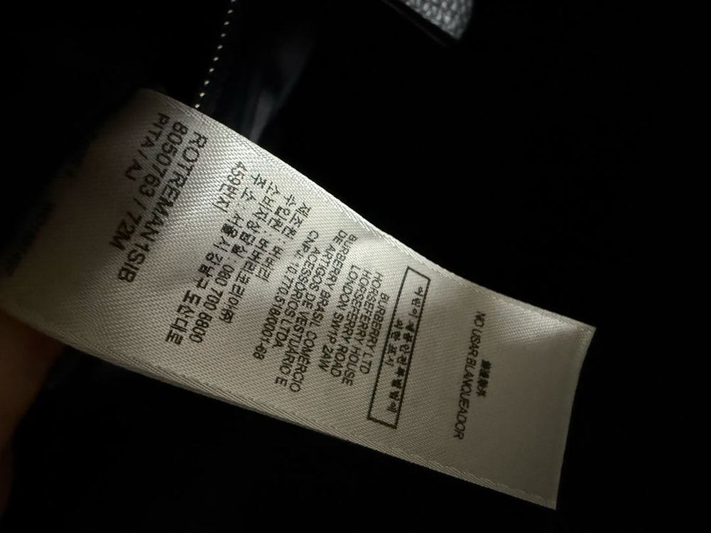 버버리 아비데일 로고 레더 백팩--6