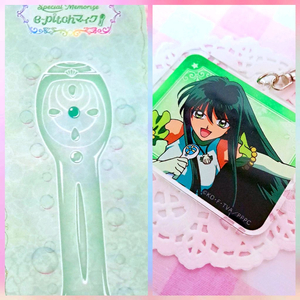 [미개봉] 피치피치핏치 메모라이즈 리나 마이크 + 아크릴 키링