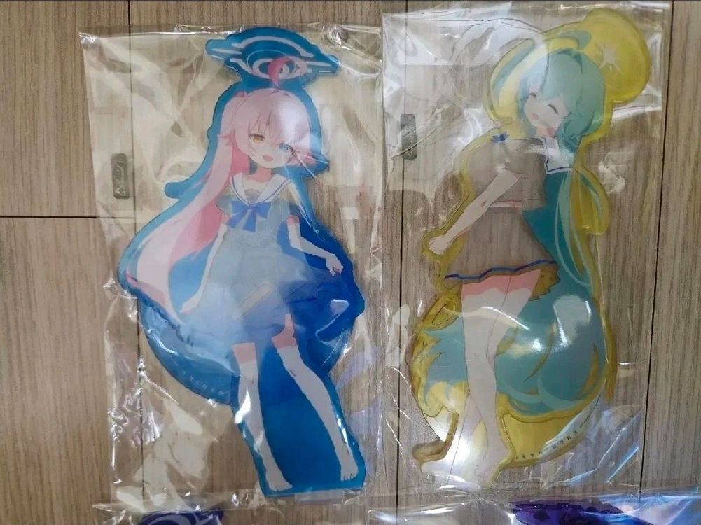 블루아카이브 투명 아크릴스탠드--1