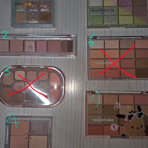 급처) 미사용 & 사용감 거의없는 아이섀도우팔레트