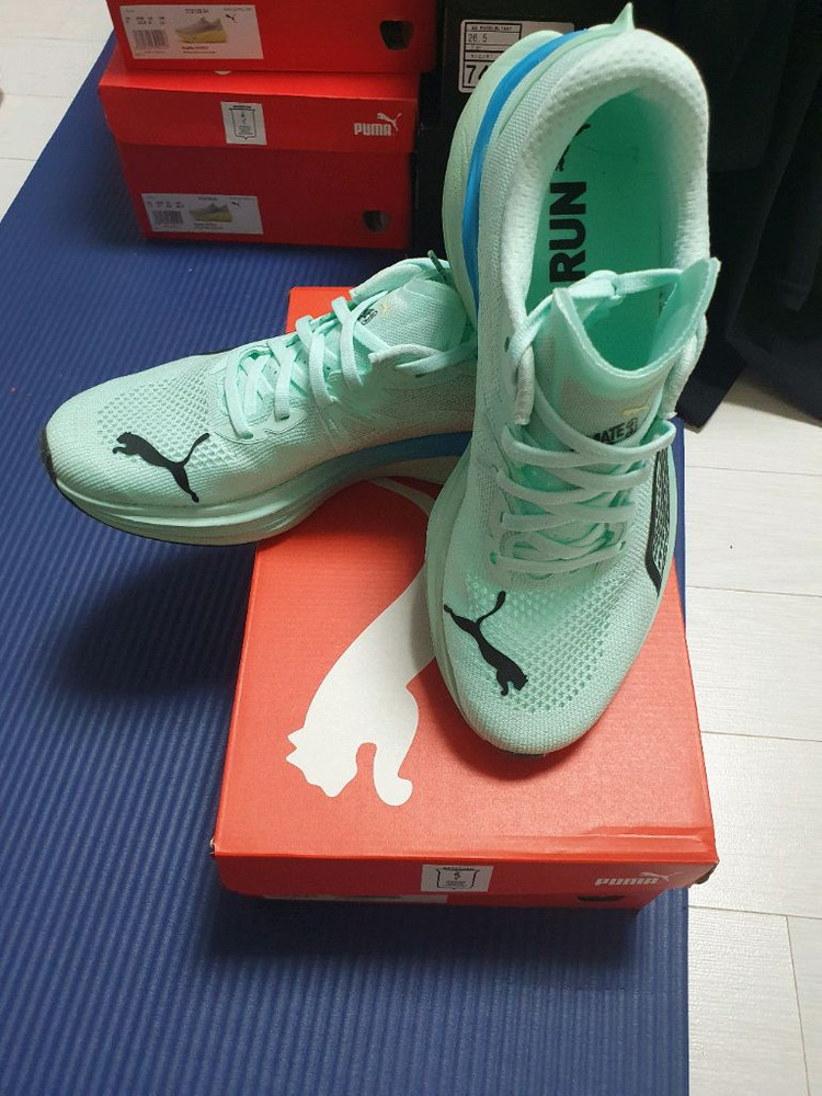 디비에이트 나이트로3 민트 265m 러닝화.크림구매--2