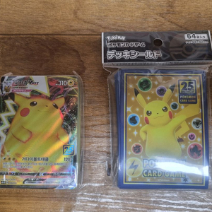 포켓몬카드 25주년 기념 한글판 카드덱과 일본판 슬리브 일괄 이미지