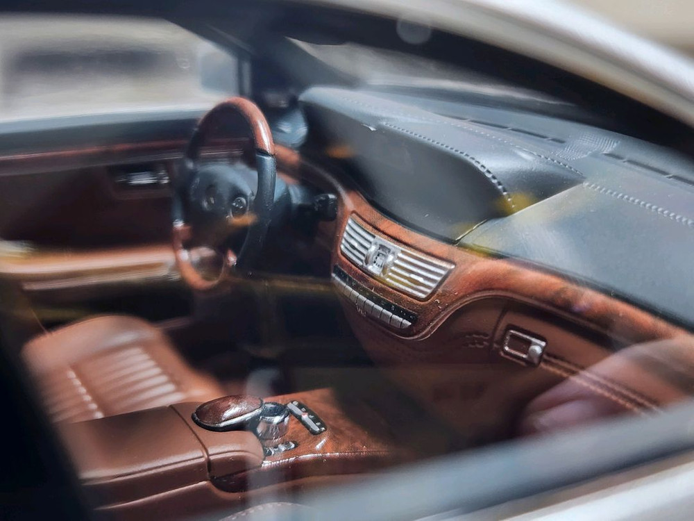 1:18 모터헬릭스 벤츠 S600 실버 한정판 다이캐스트 이미지