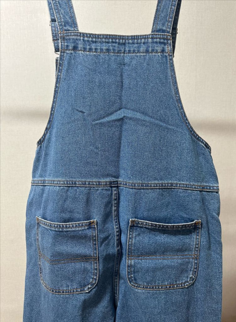 (새상품) 스파오 데님 멜빵 바지--4