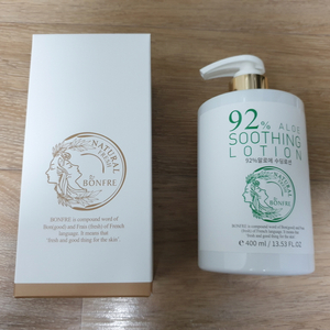 봉프레 92% 알로에 수딩로션 400ml 수분로션 유아부터 어른까지 촉촉 보습 쿨링 미개봉 새제품