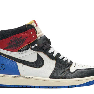 조던 1 x 프라그먼트 x 유니온 LA 블랙 앤 바시티 레드