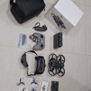 DJI 아바타2 플라이모어 배터리3 + FPV 조종기3 + DJI케어(~2026.07) 박스풀