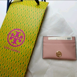 토리버치 카드지갑 연핑크 새상품