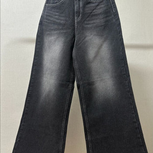 (새상품) 코튼캔디 와이드 부츠컷 청바지 블랙데님