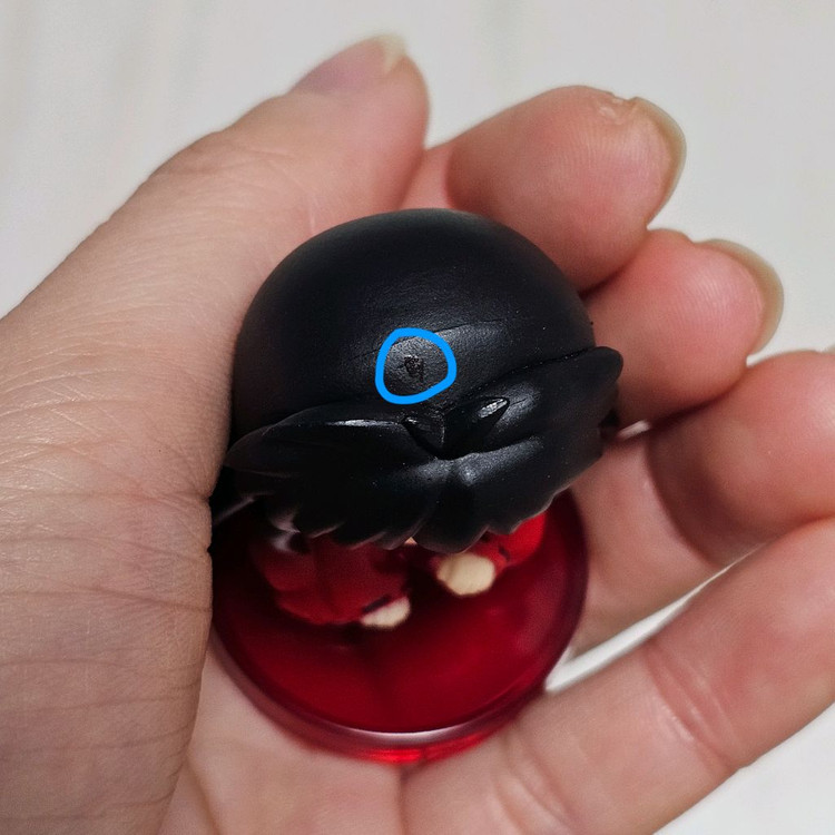 이누야샤 오스와리 2탄 흑발, 검은머리 가챠 미니피규어--4