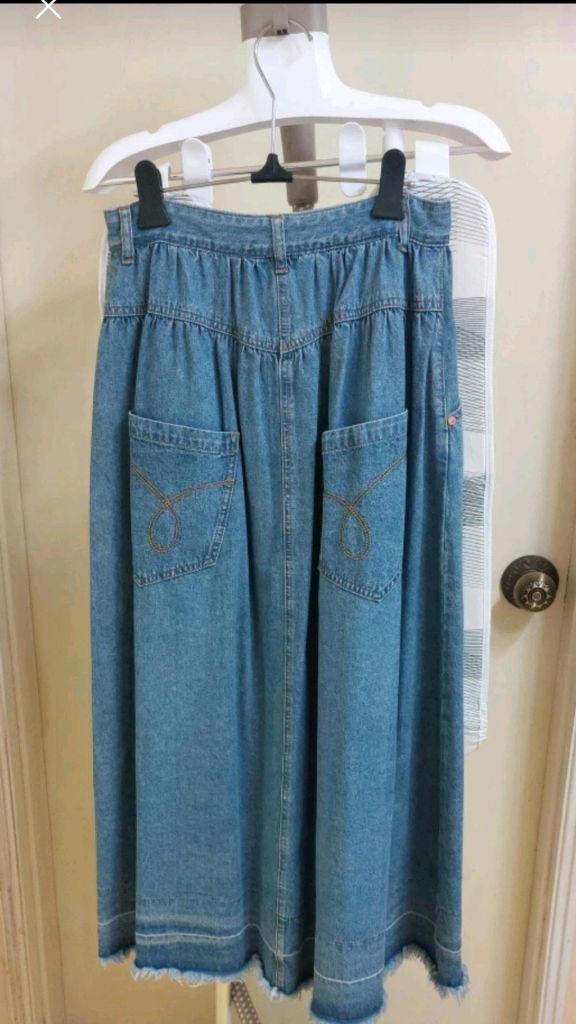 럭키슈에뜨 데님 스커트--3