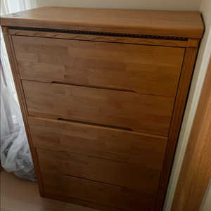 [ 선착순 가구 한대 더 ] 최고급 원목 5단 서랍장 이미지