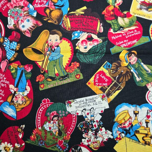 퀼트 원단 발렌타인 1/4마