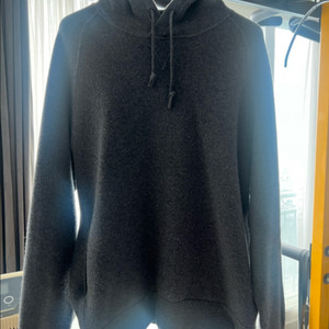 띠어리 alcos 후드 차콜컬러 XL