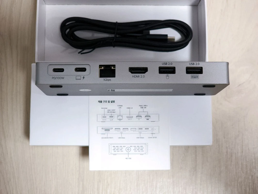 베이직기어 DS140 맥북 노트북 14in1 도킹스테이션 C타입 멀티허브 판매 이미지