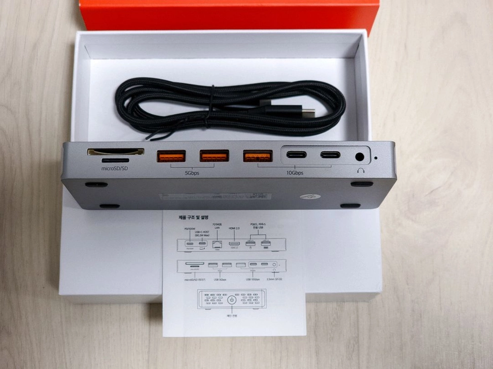 베이직기어 DS140 맥북 노트북 14in1 도킹스테이션 C타입 멀티허브 판매 이미지