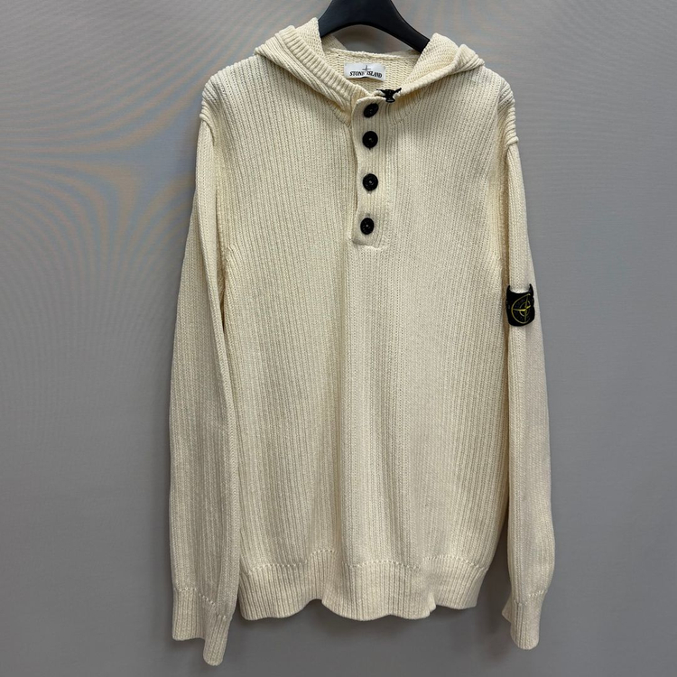 스톤아일랜드 와펜패치 반집업 후드 니트 ( 110 ) 이미지
