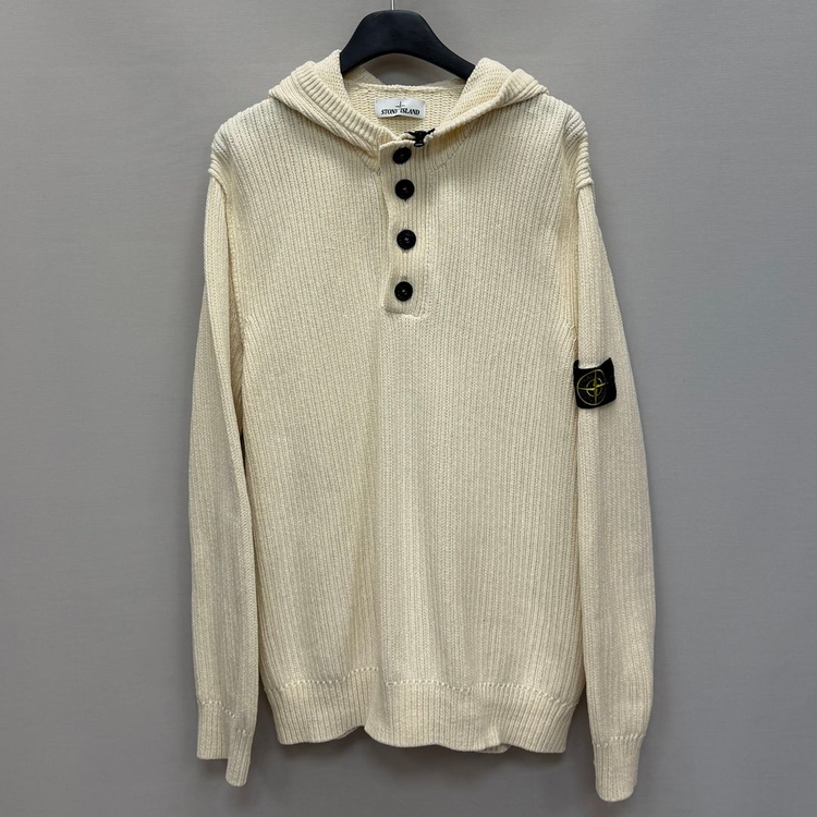 스톤아일랜드 와펜패치 반집업 후드 니트 ( 110 ) 이미지