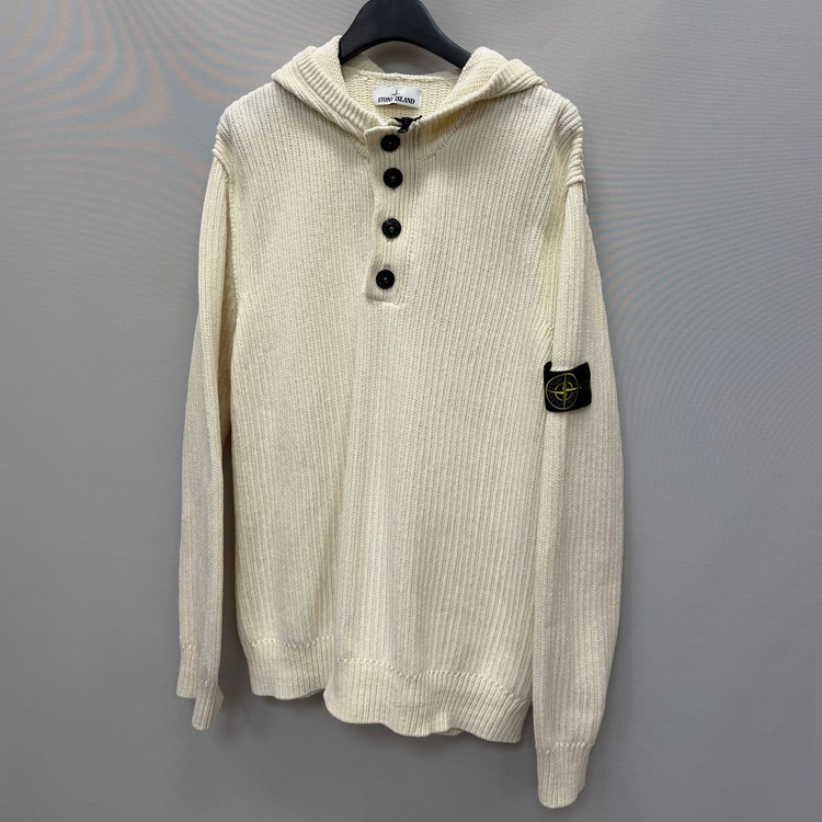 스톤아일랜드 와펜패치 반집업 후드 니트 ( 110 ) 이미지
