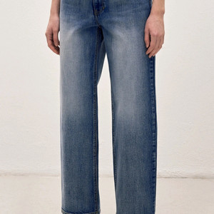 랑방 워시드 테이퍼드 데님 팬츠