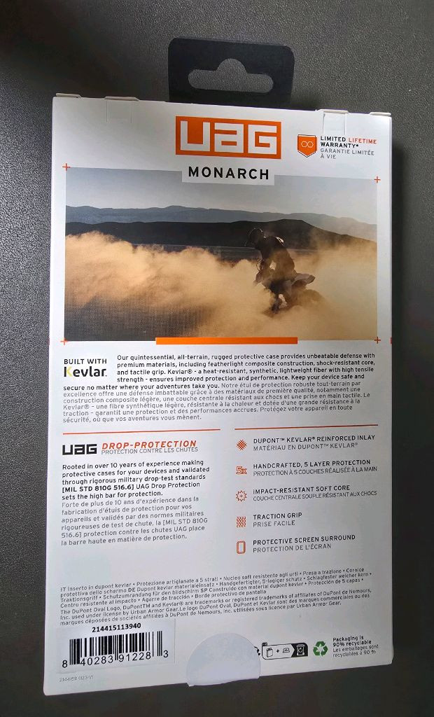 갤럭시 S24 울트라 UAG 모나크 케블라 케이스--3