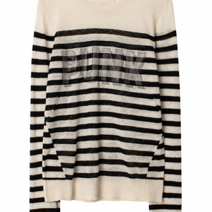 자딕 캐시미어 스트라이프 니트 S