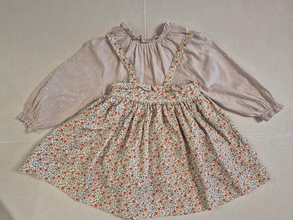 수어플룸 꽃피나 스위스 도트 블라 6y 일괄--5