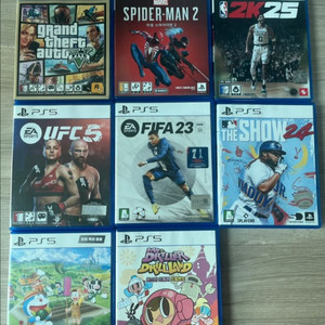 PS5 게임 타이틀 모음 이미지