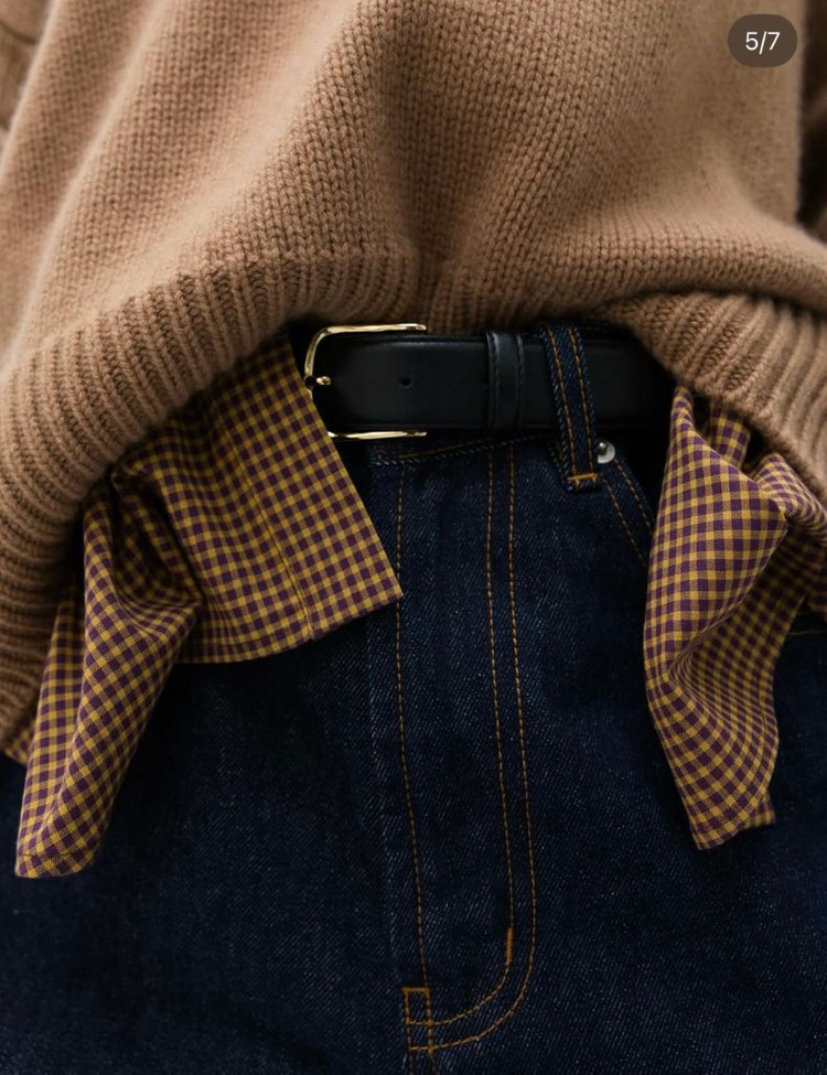 R2W Tully wool cotton 체크셔츠--1