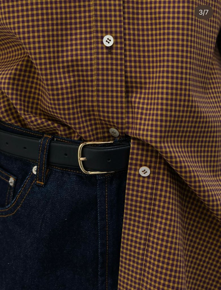 R2W Tully wool cotton 체크셔츠--3