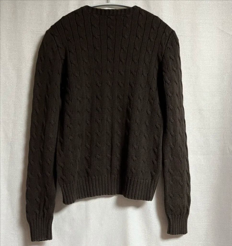 폴로 랄프로렌 꽈배기 케이블 니트 스웨터 S 이미지